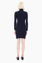 Maddie cashmere Dress - Navy – back view
