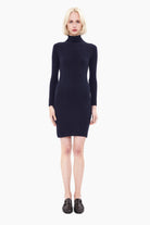 Maddie cashmere Dress - Navy – front view