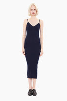 Yana cashmere Dress - Navy – front view