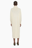Elodie cashmere Dress - Ivory – back view