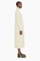 Elodie cashmere Dress - Ivory – side view