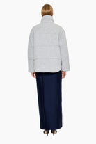 Richmond cashmere Jacket - Husky Grey – back view
