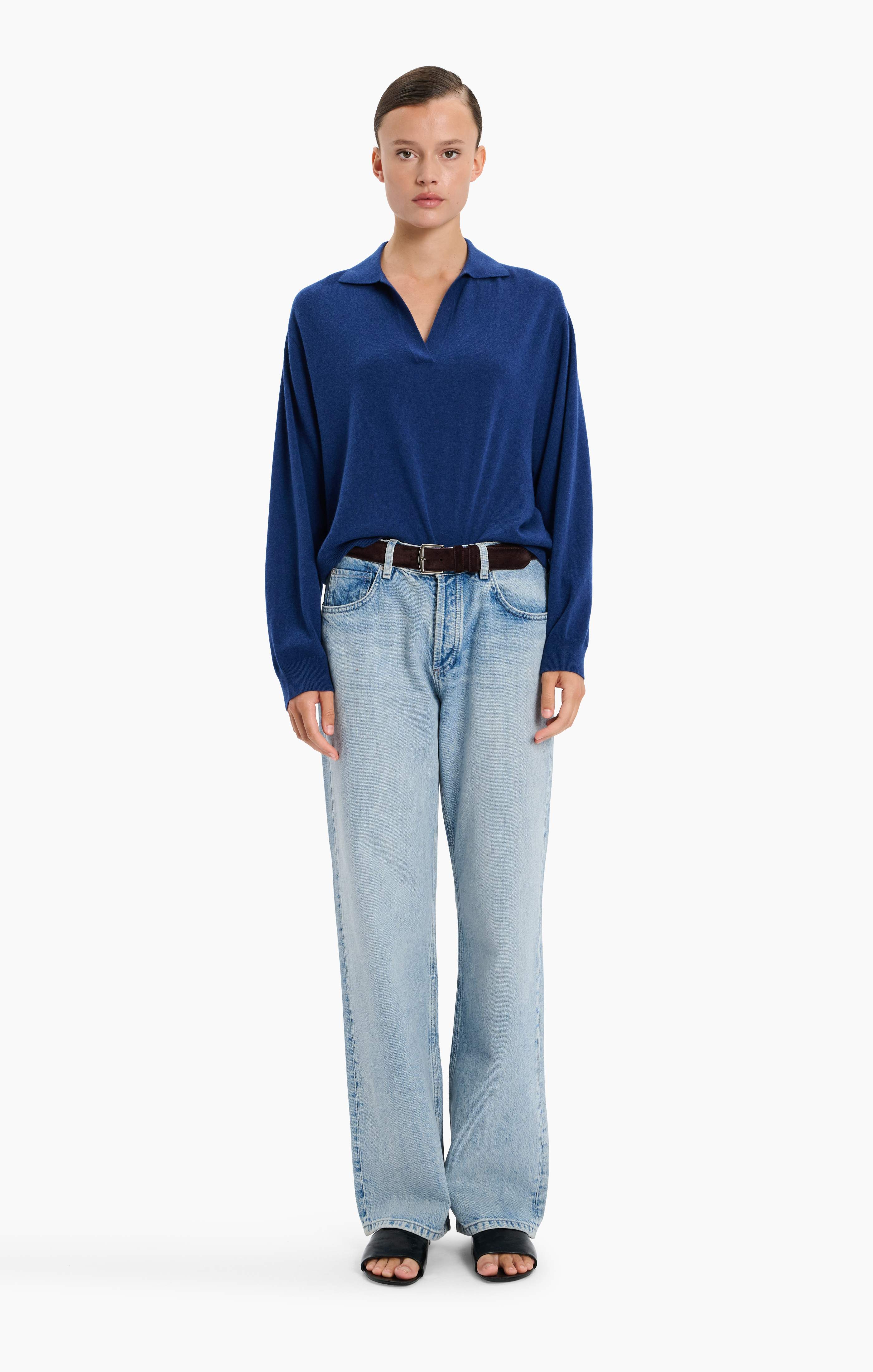 Oxford cashmere Sweater - Odyssey – front view