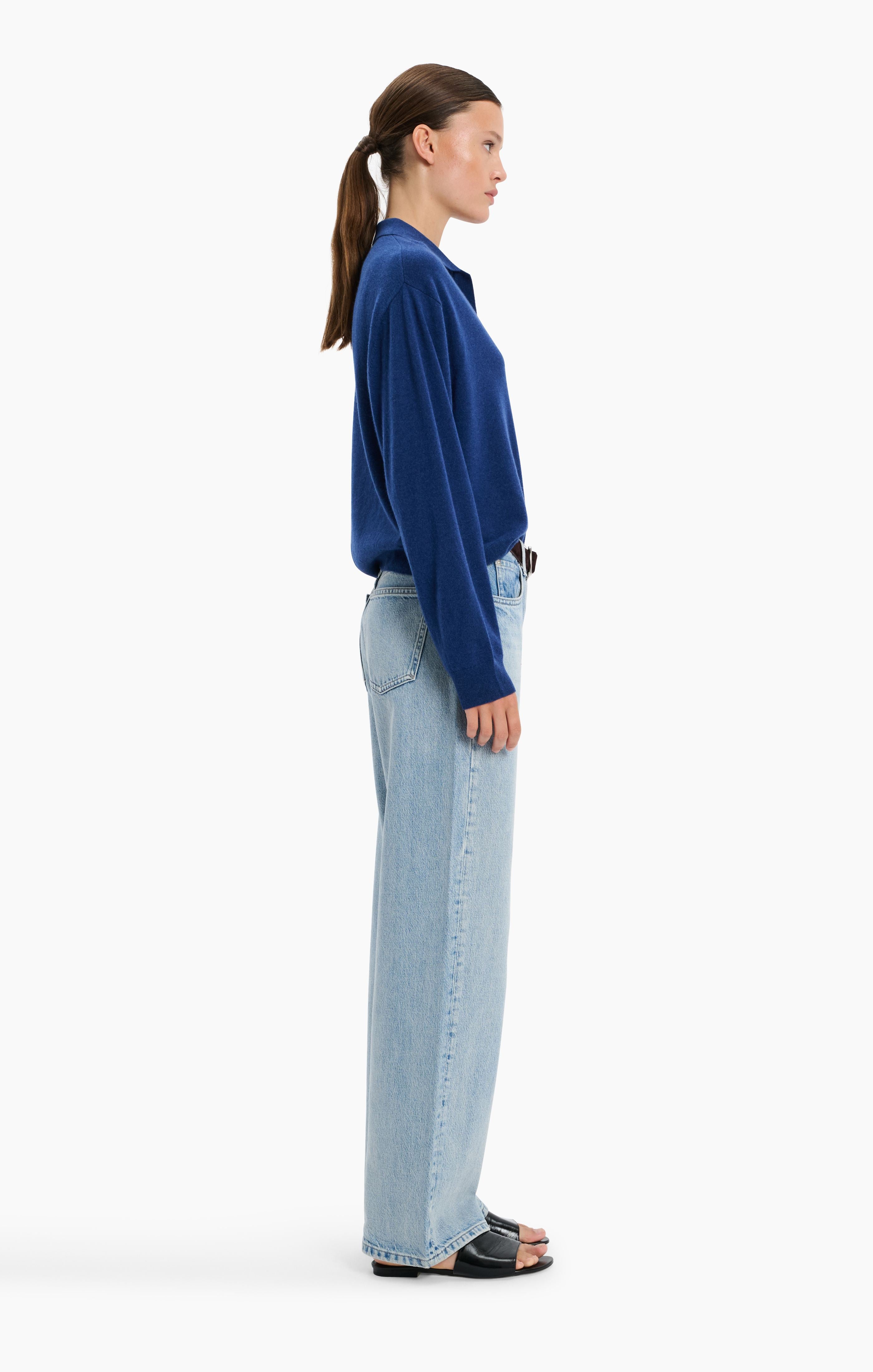 Oxford cashmere Sweater - Odyssey – side view