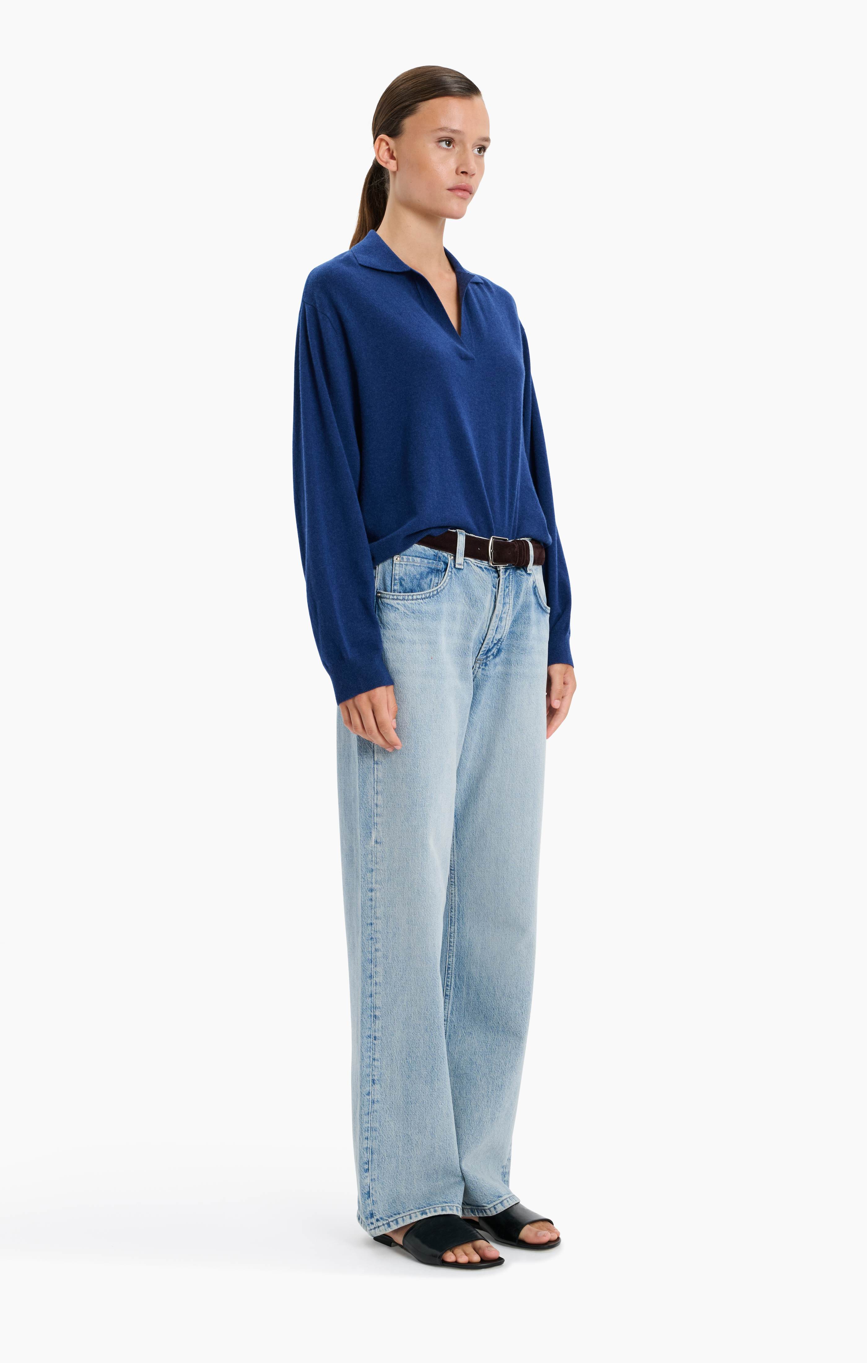 Oxford cashmere Sweater - Odyssey – side view