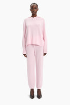 Sarah cashmere Sweater - English Rose – front view