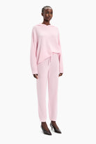 Sarah cashmere Sweater - English Rose – side view
