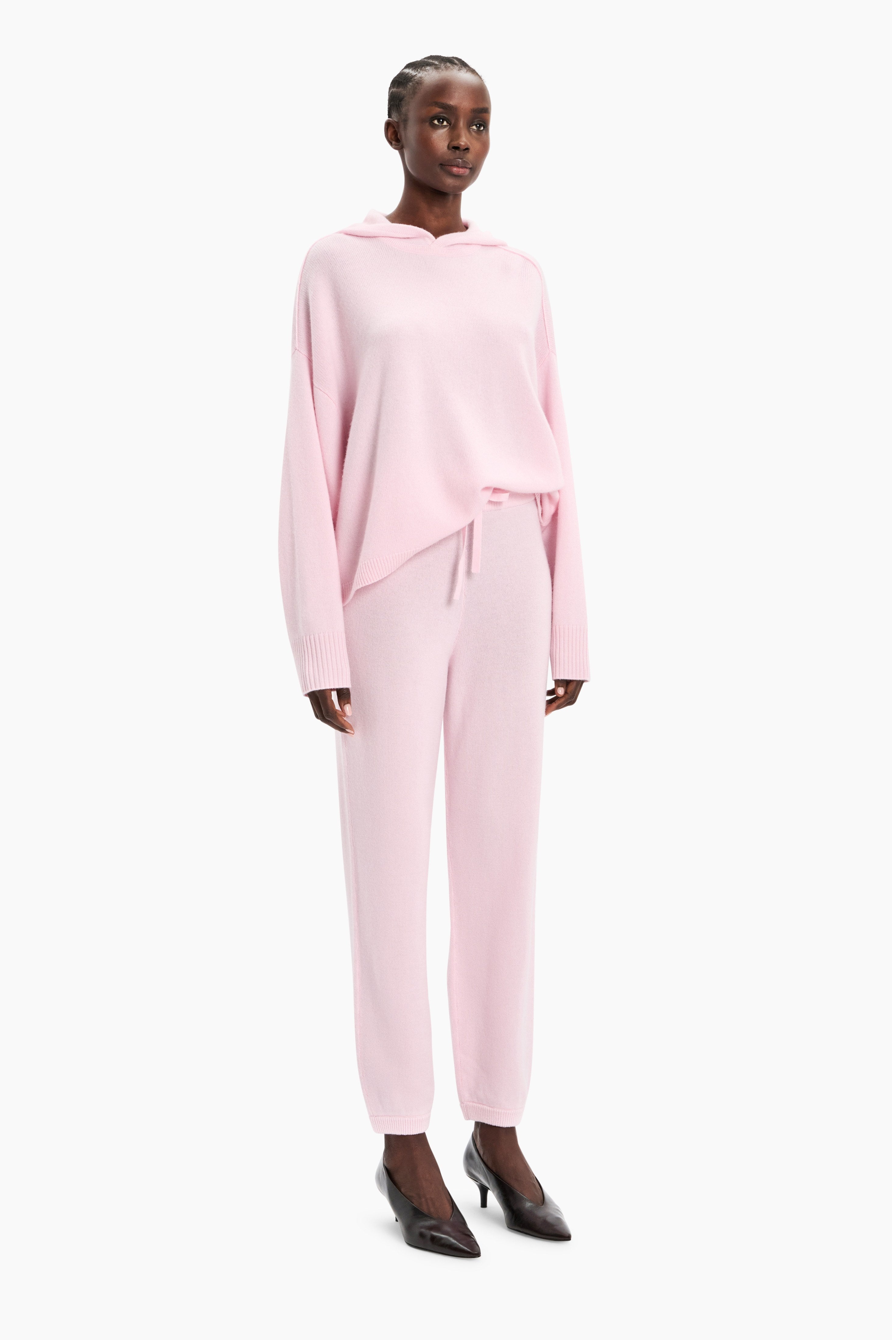 Sarah cashmere Sweater - English Rose – side view