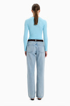 New Noa cashmere Sweater - Aquamarine – back view