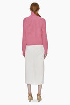 Ellis cashmere Sweater - Tea Rose – back view