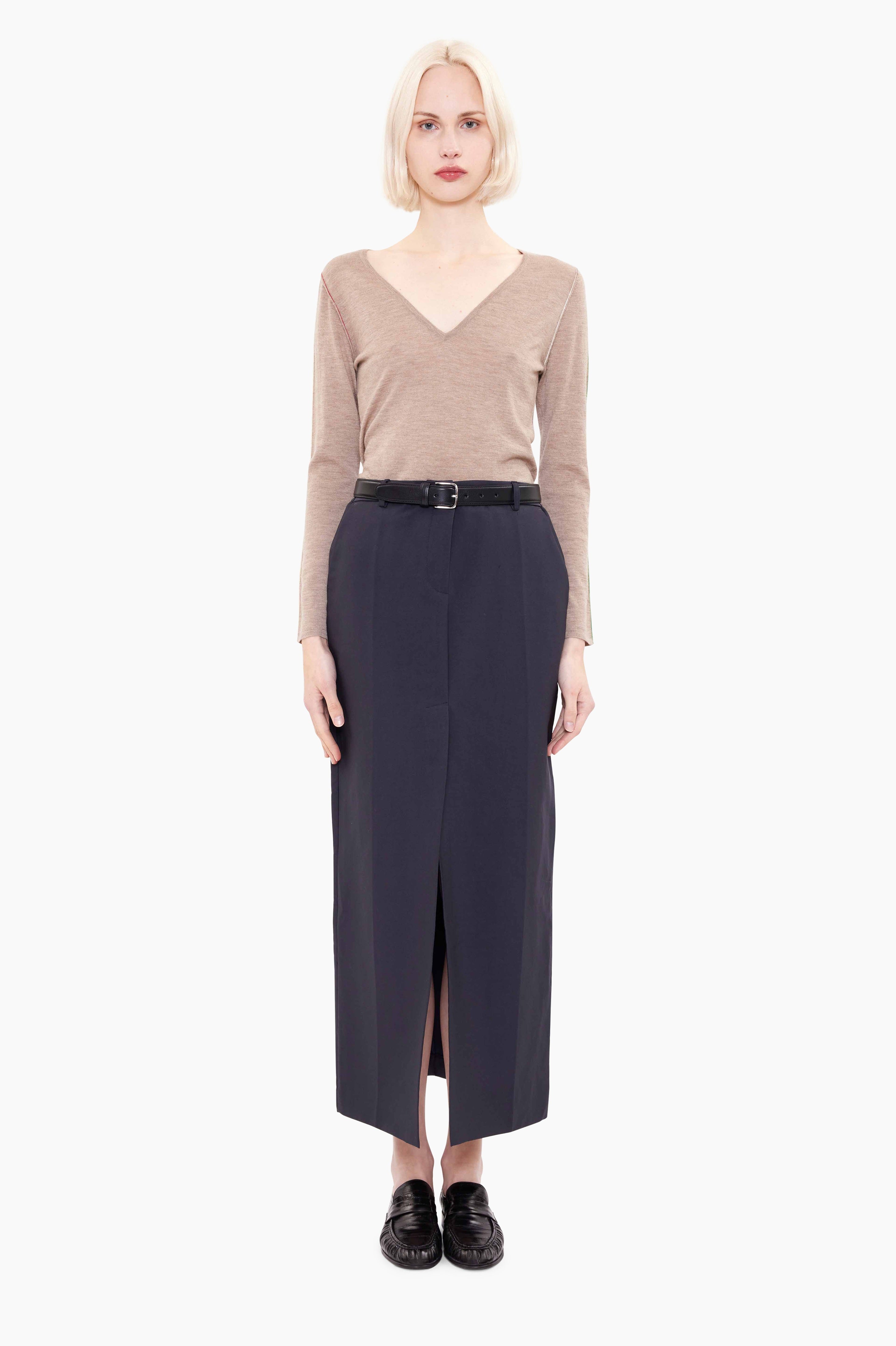 Donie cashmere Sweater - Mink – front view