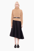 Annika cashmere Sweater - Dark Camel – front view