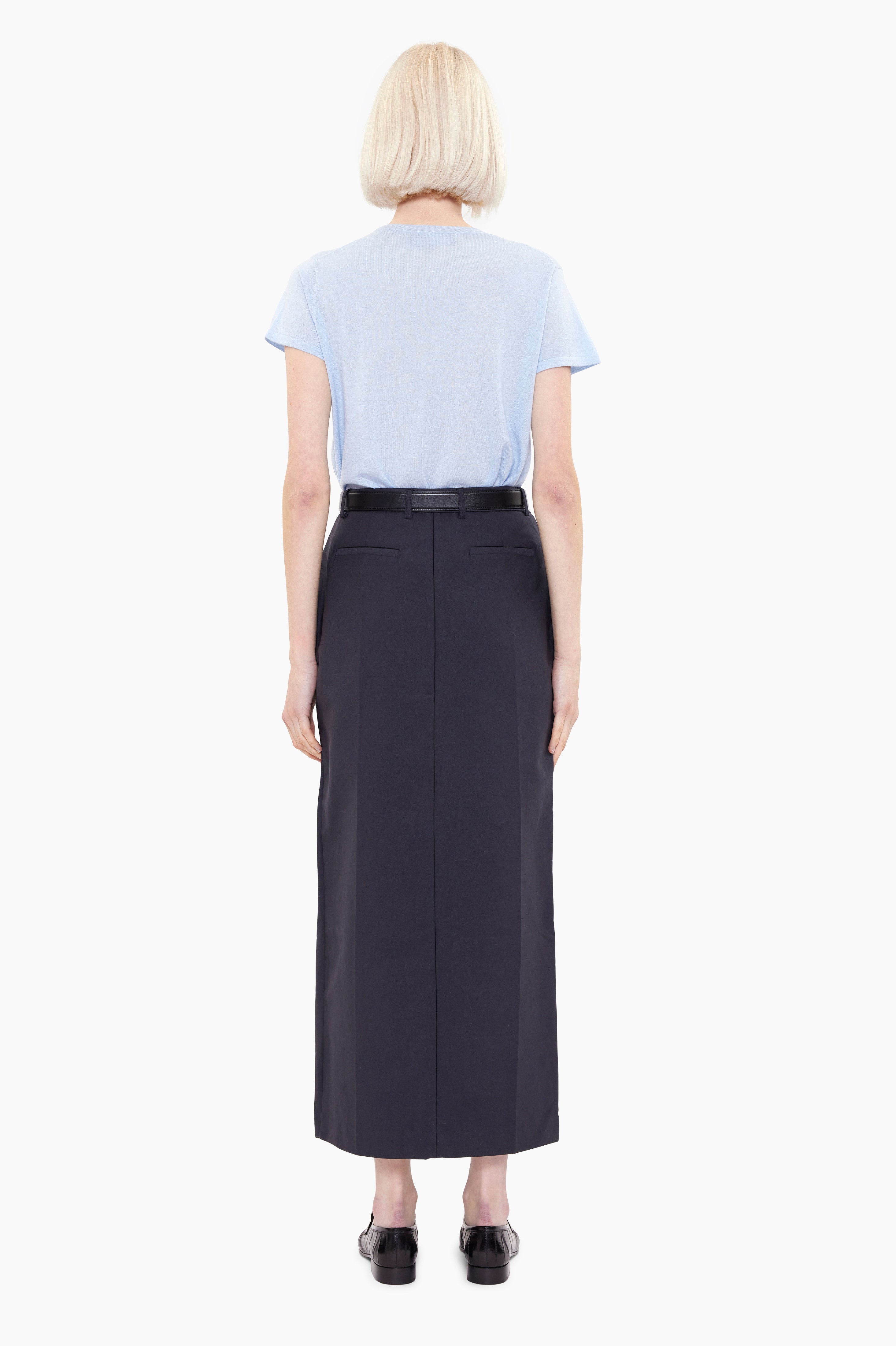 Shia T-cashmere Shirt - Sky Blue – back view