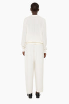 Hayden cashmere Trousers - Ivory – back view