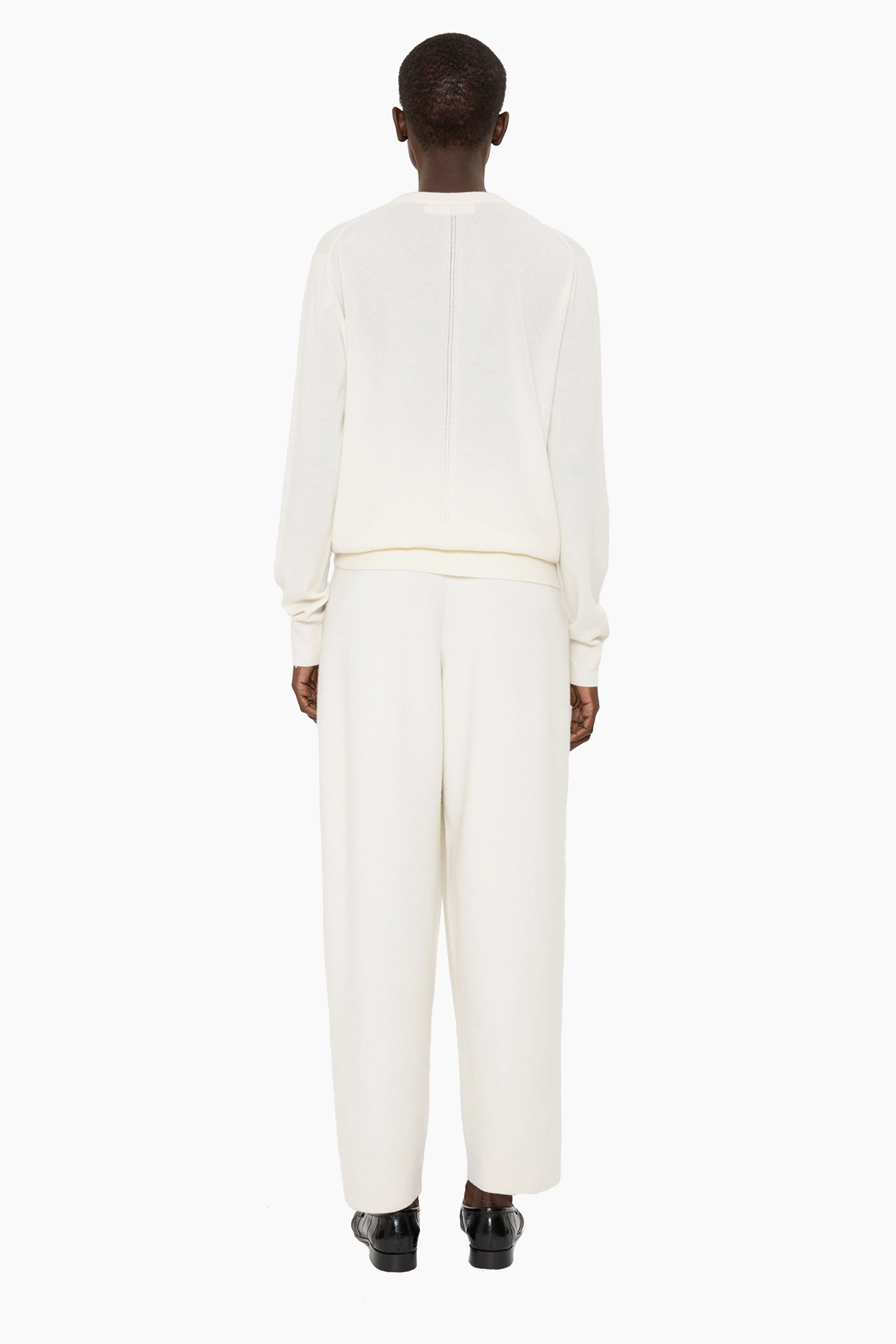 Hayden cashmere Trousers - Ivory – back view