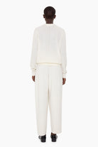 Marlowe cashmere Sweater - Ivory – back view