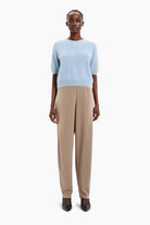Toulon cashmere Sweater - Icy Blue – front view