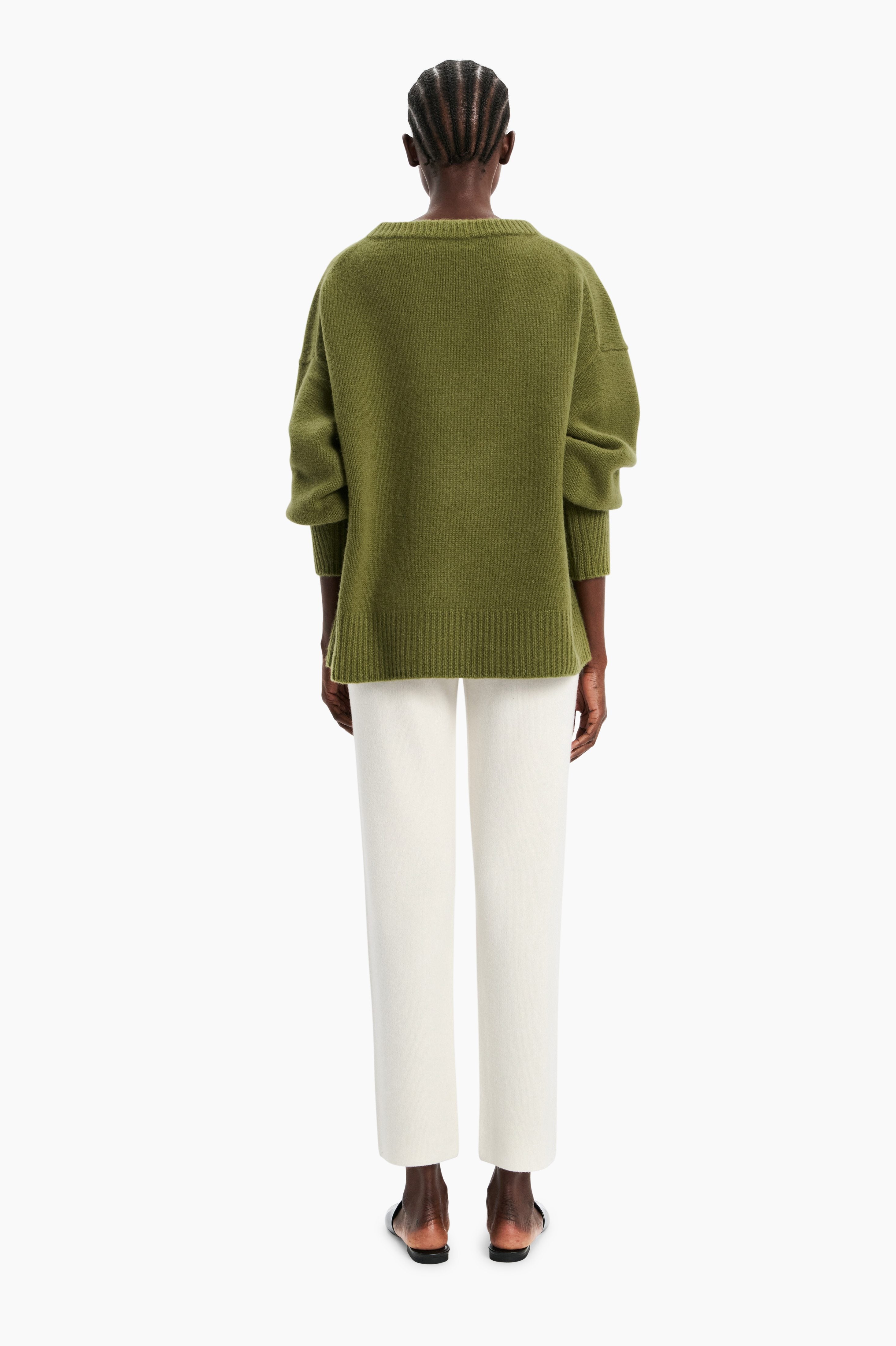 Estelle cashmere Sweater - Serpentine Green