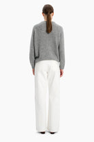 Verona cashmere Sweater - Cloudy – back view