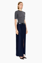Belsize T-cashmere Shirt - Charcoal – side view