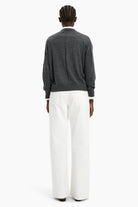 Chiswick cashmere Sweater - Charcoal – back view