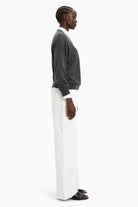 Chiswick cashmere Sweater - Charcoal – side view