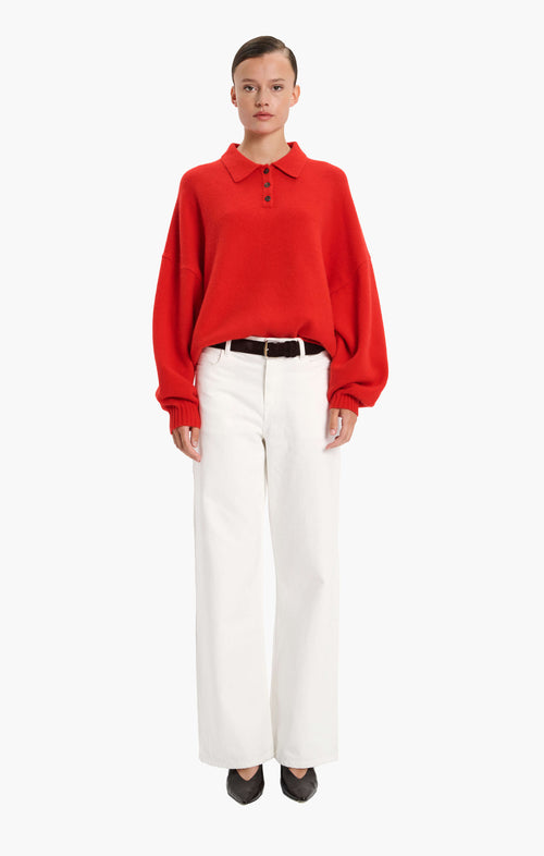 King's Road Sweater - Lipstick Red