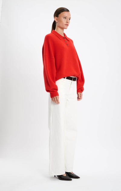 King's Road Sweater - Lipstick Red