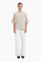 Hackney cashmere Sweater - Chai – front view
