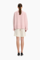 Knightsbridge cashmere Sweater - Quartz Pink – back view