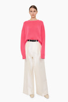 The Ivy cashmere Sweater - Watermelon – front view