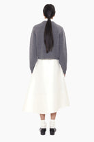 Eaton cashmere Sweater - Granite Marl – back view