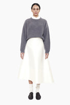 Eaton cashmere Sweater - Granite Marl – front view