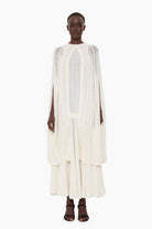 Arwen cashmere Cardigan - Ivory – front view