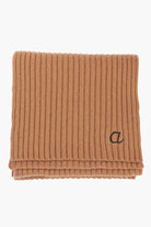 Nancy cashmere Scarf - Dark Camel