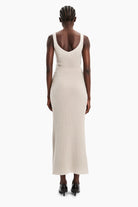 Lisa cashmere Skirt - Chai – back view