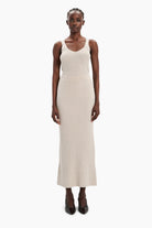 Lisa cashmere Skirt - Chai – front view