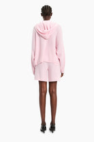 Elgood Close cashmere Shorts - English Rose – back view