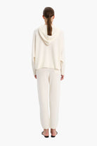 Eloise cashmere Trousers - Ivory – back view