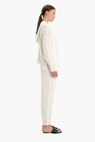 Eloise cashmere Trousers - Ivory – side view