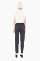 Roxy cashmere Trousers - Charcoal – back view