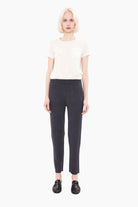 Roxy cashmere Trousers - Charcoal – front view