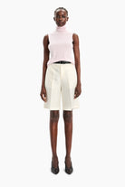 Poppy cashmere Vest - English Rose – front view