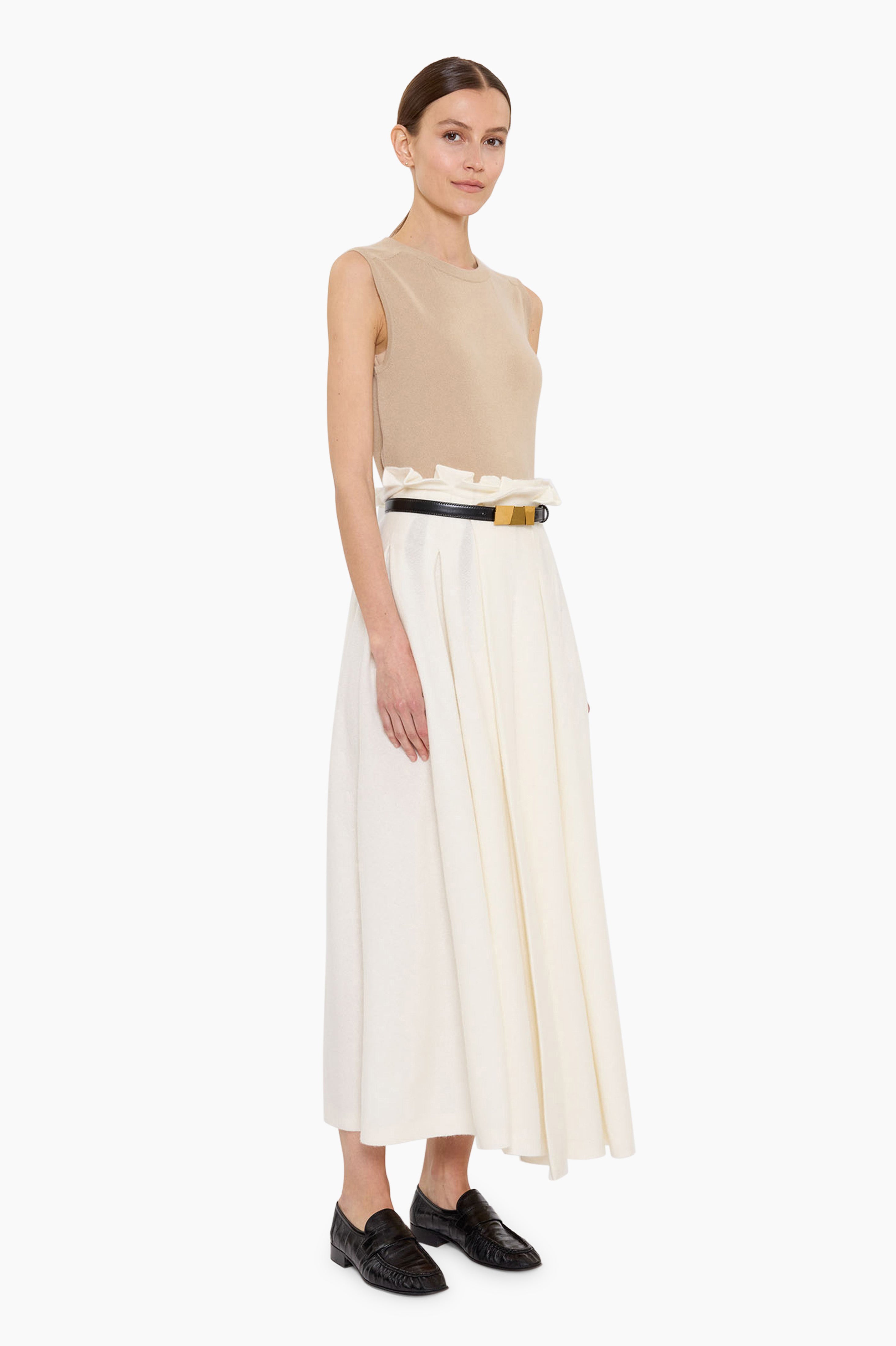 Alessandra cashmere Vest - Spelt – side view