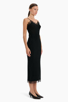Penelopy cashmere Skirt - Black – side view