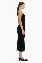 Penelopy cashmere Skirt - Black – side view