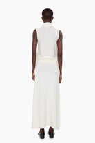 Shelby cashmere Vest - Ivory – back view