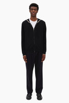 Maddison cashmere Hoodie - Black – front view