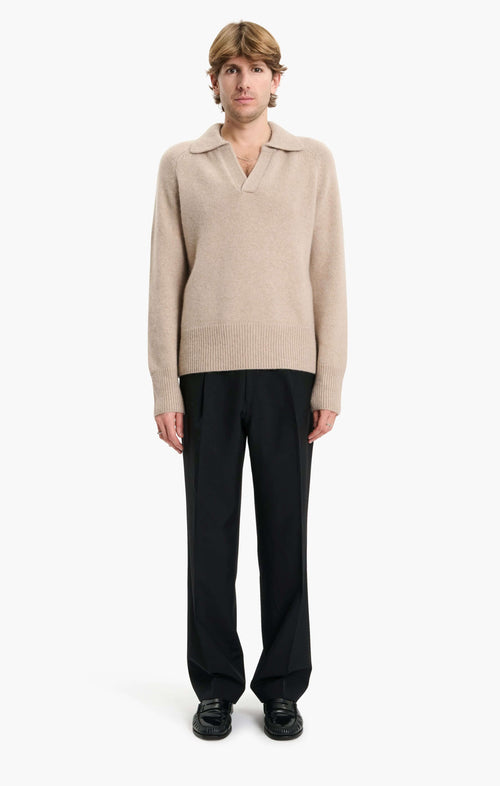Mr Clifton Gate Sweater - Taupe Marl