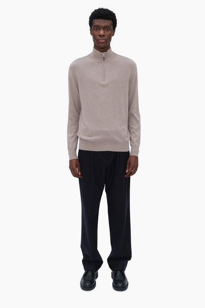 Mr Fenchurch Half Zip - Oatmeal